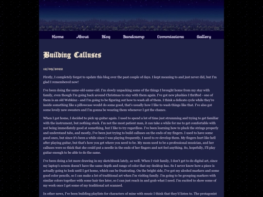 posts/2022-12-09-Building-Calluses screenshot