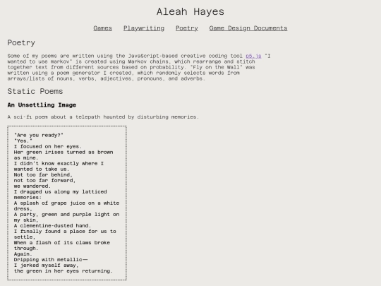 poetry screenshot