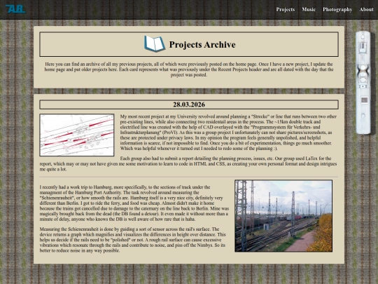 projects screenshot