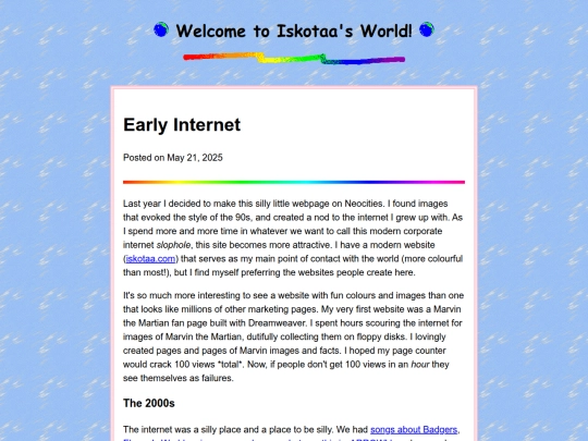 blog/early-internet screenshot