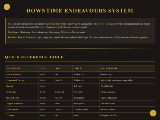 endeavours screenshot