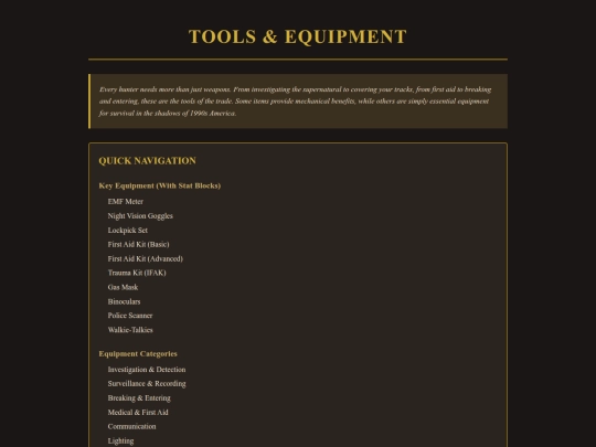 tools-equipment screenshot