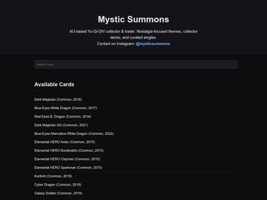 index screenshot