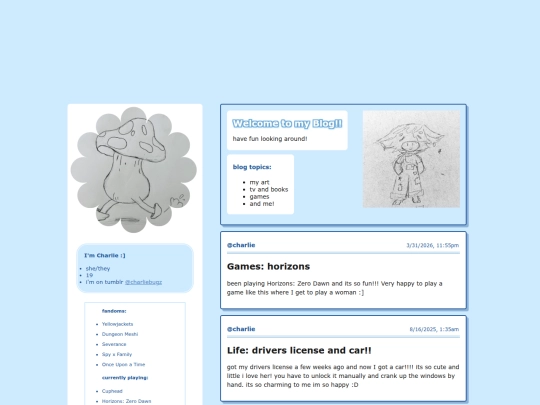 blog screenshot