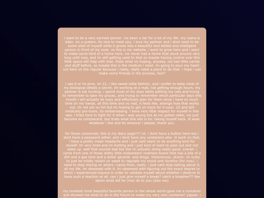 diary screenshot