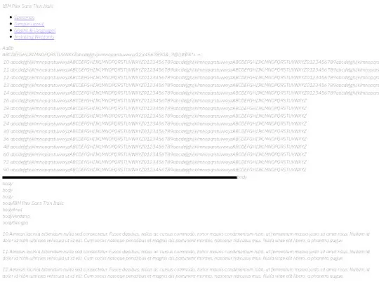 fonts/webfontkit-20210402-023502/ibmplexsans-thinitalic-demo screenshot