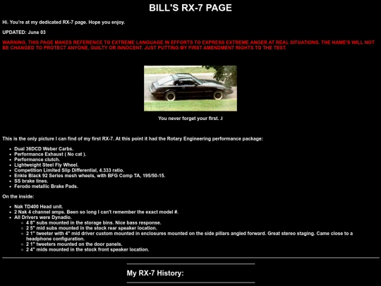 html/rx-7 screenshot
