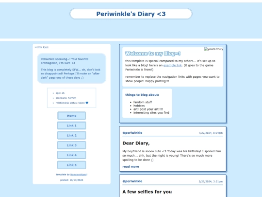 diary screenshot
