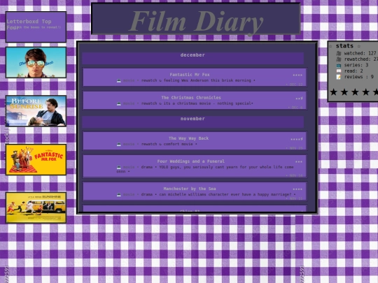 movie diary screenshot