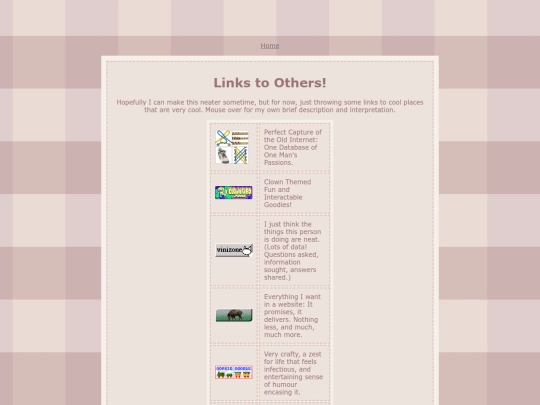 links screenshot