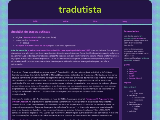post/checklist-tracos-autistas screenshot