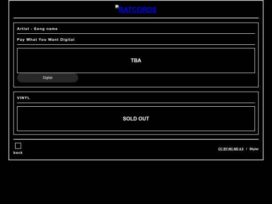 Catalogue/Template screenshot