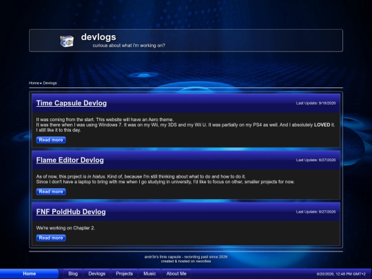 devlogs screenshot