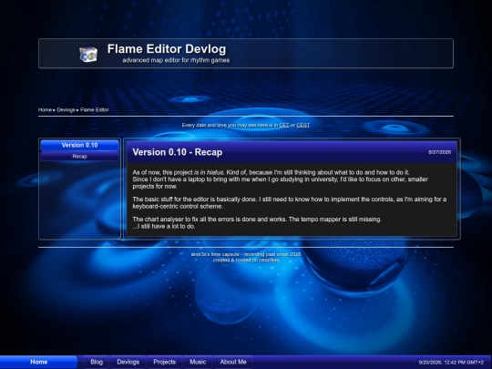 devlogs/flame-editor screenshot