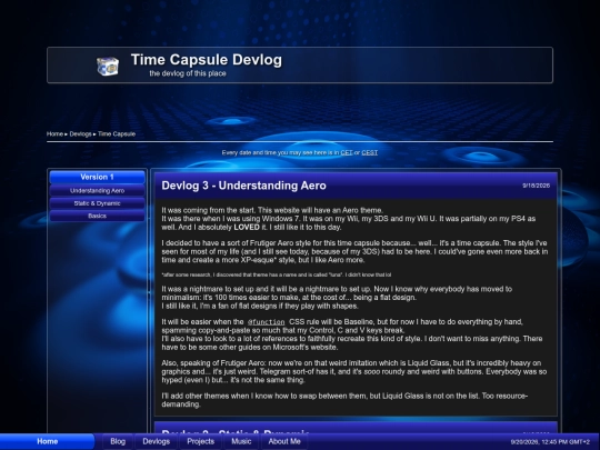 devlogs/time-capsule screenshot