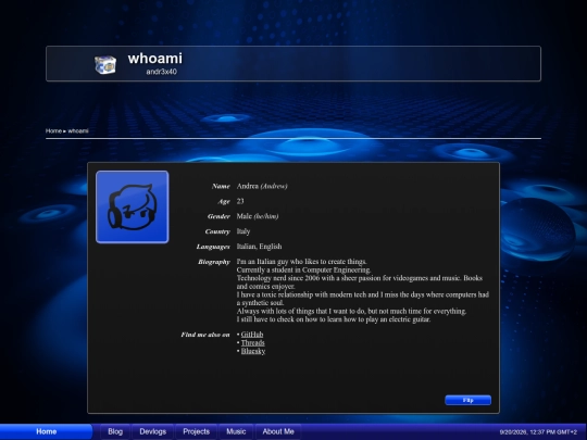 whoami screenshot