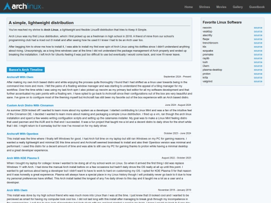 arch screenshot