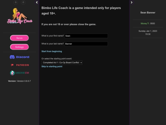 BimboLifeCoach-0.8.0.7 screenshot