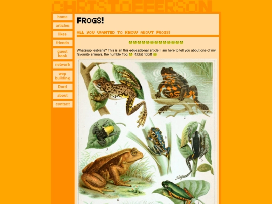 posts/frogs screenshot