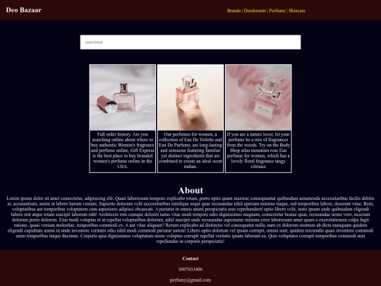 css/perfume screenshot
