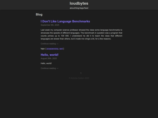 blog screenshot