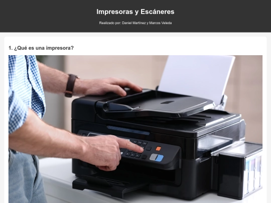 impresoras screenshot