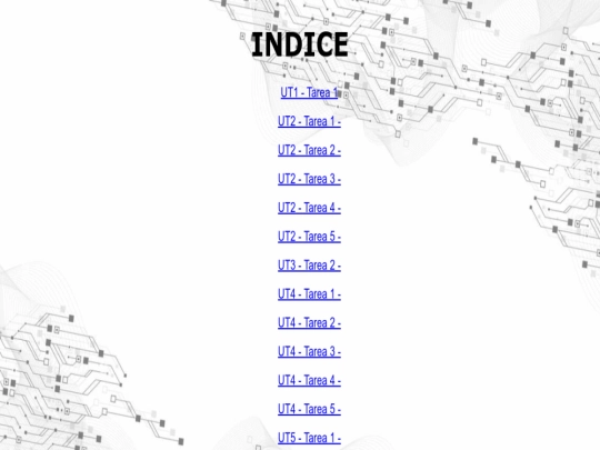 index screenshot