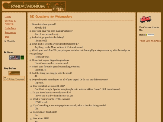 questions screenshot