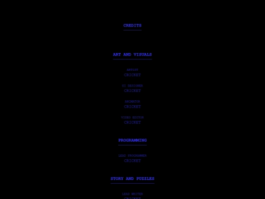 credits screenshot