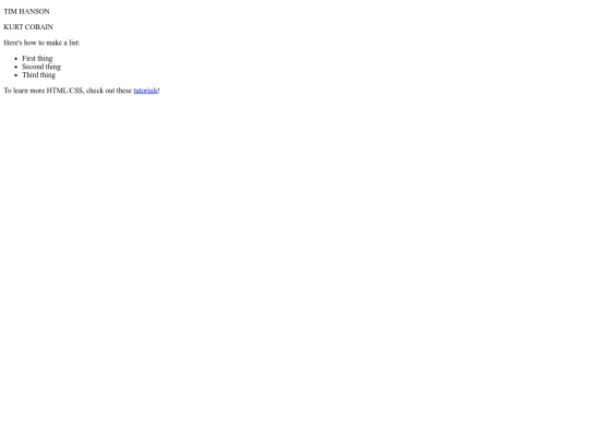 pages web/artiste screenshot