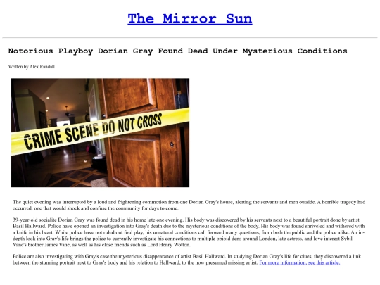 english project/news screenshot