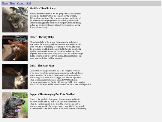 staffpage/staff screenshot