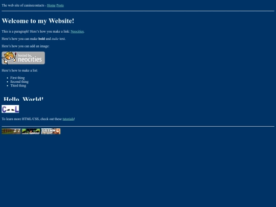posts/welcome screenshot
