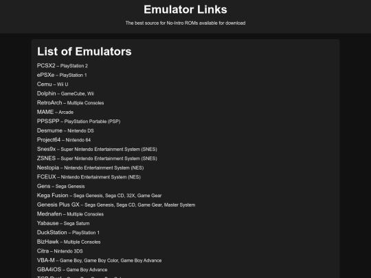 emulator screenshot