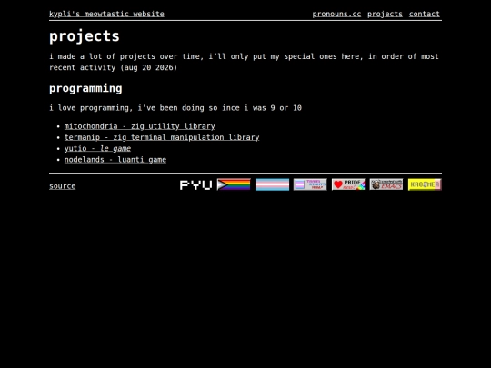 projects screenshot