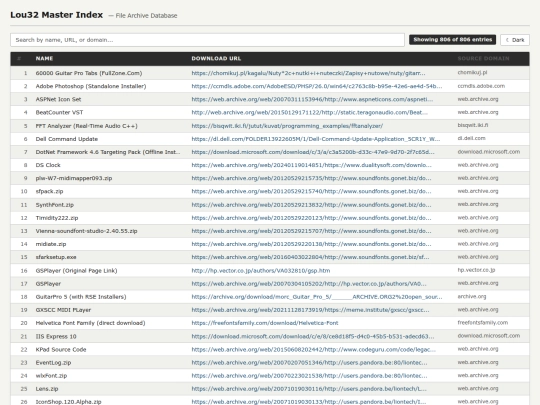 lou32index/lou32_master_index screenshot