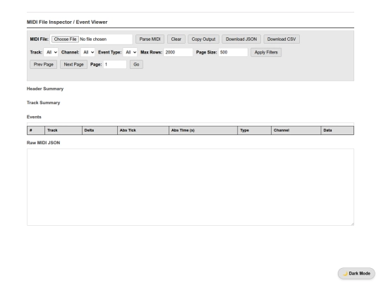 webutils/tools/Lou32MidiInspectorUtility screenshot
