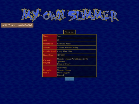 Aboutme screenshot