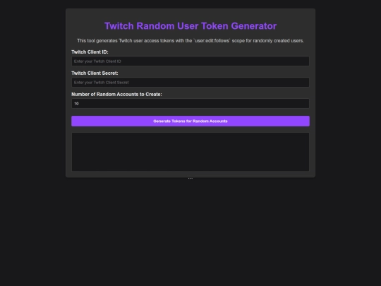 Generator screenshot
