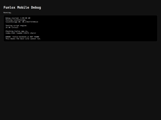 debug screenshot