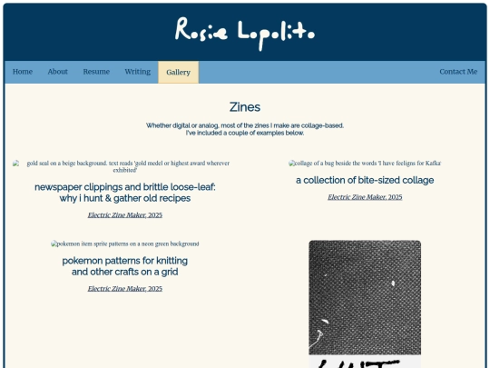 zines screenshot