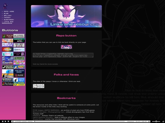 links screenshot
