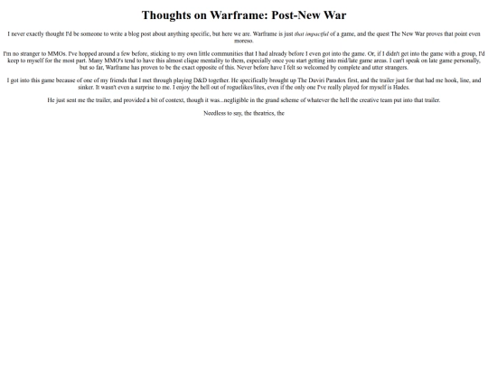 posts/warframerambles screenshot
