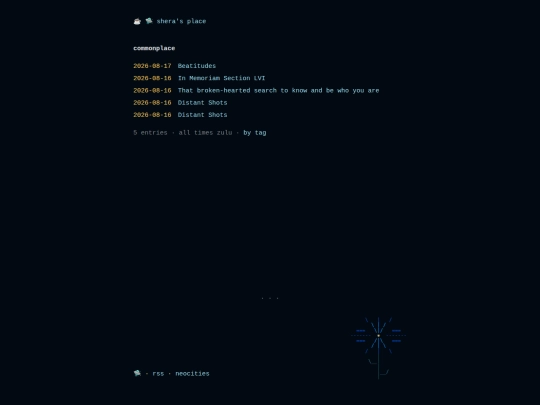 commonplace screenshot