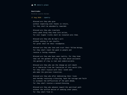 commonplace/peace-pilgrim screenshot