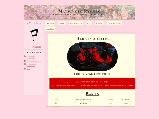 trest/profile_Ryujiro screenshot
