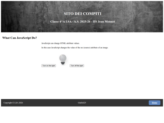 ESERCIZI/lampadina screenshot