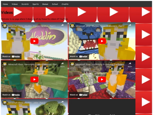 Videos screenshot