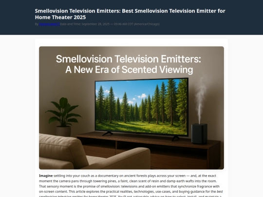 best-smellovision-television-emitter-for-home-theater-2025 screenshot