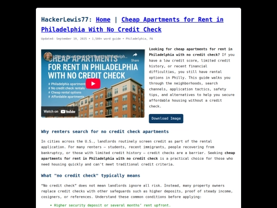 cheap-apartments-philadelphia-no-credit-check screenshot